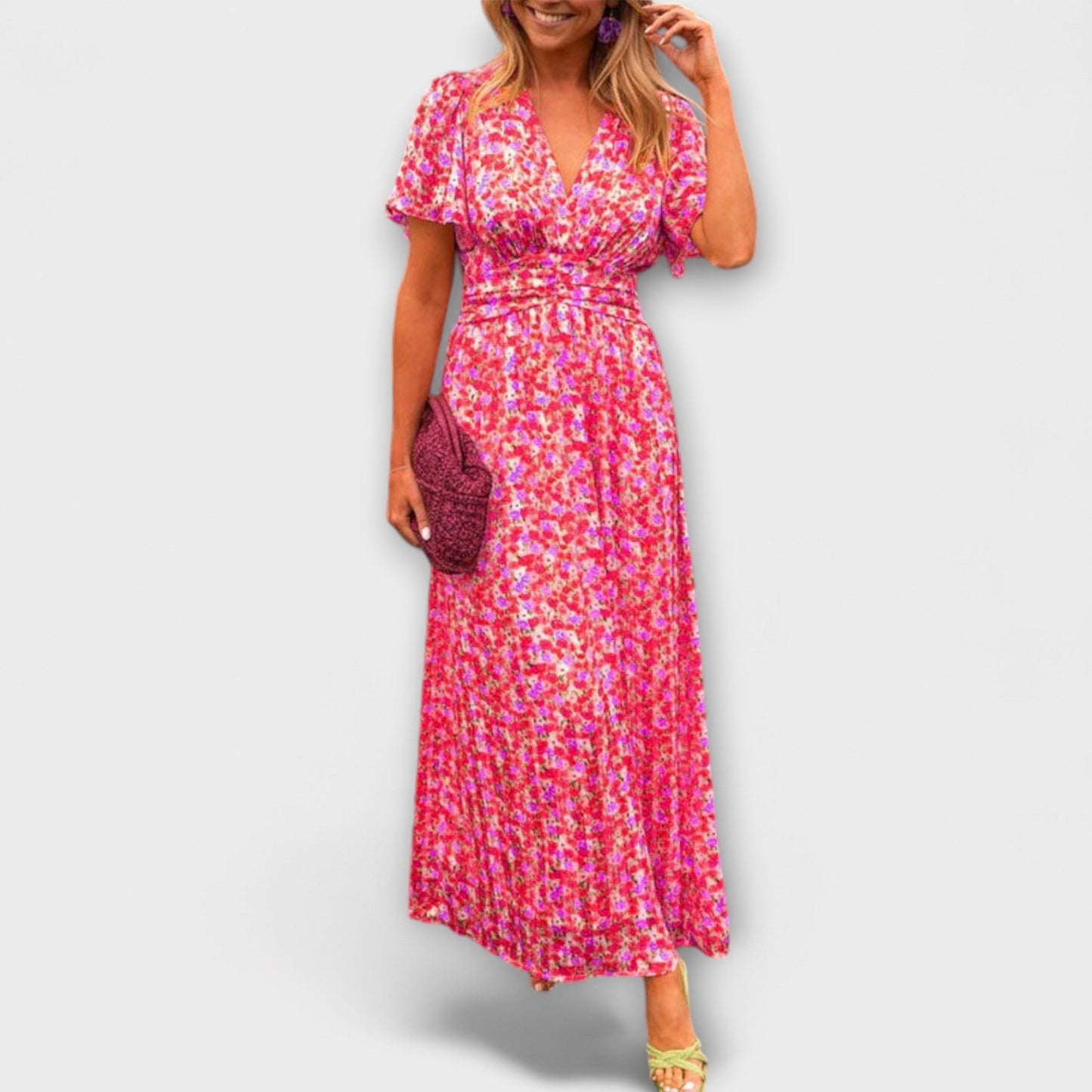 Elle Classic V-Neck Dress