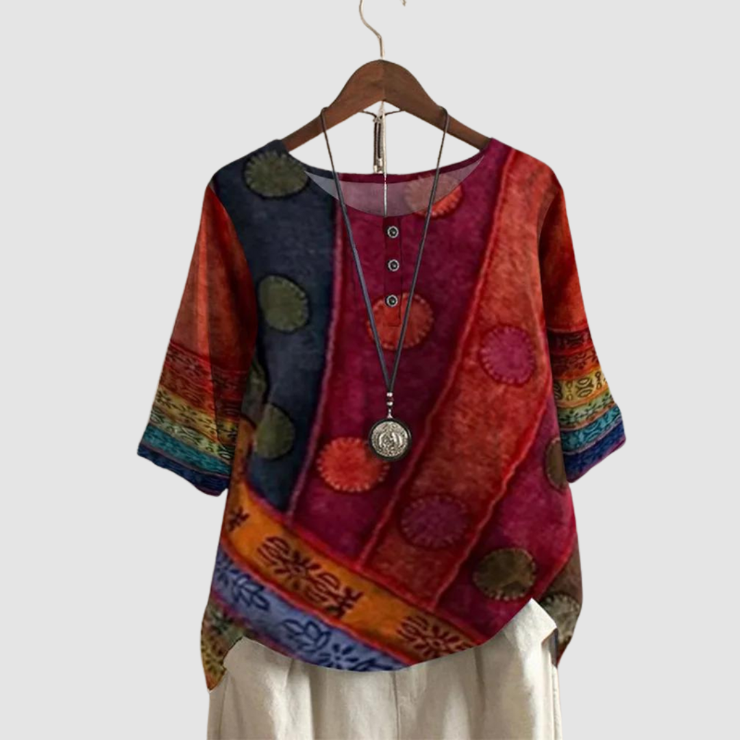 Ven Colorful Boho Top