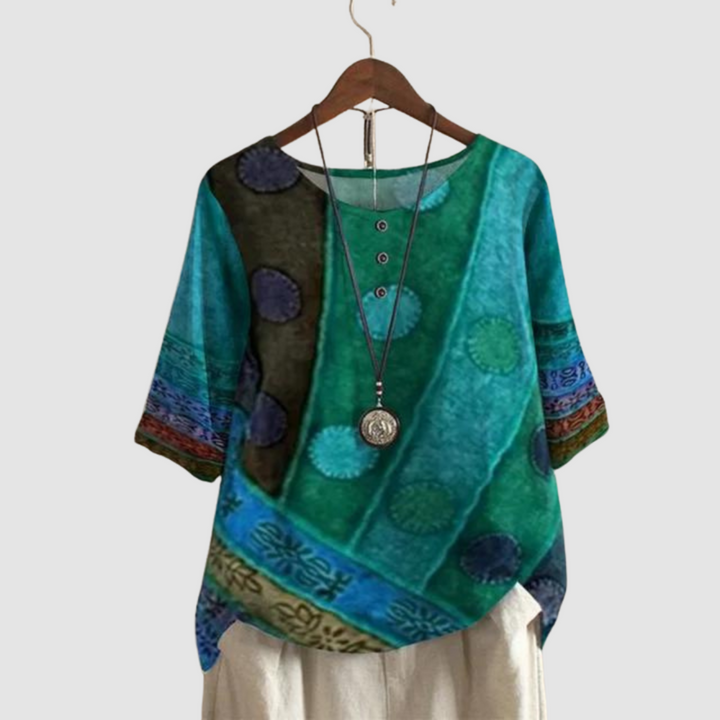 Ven Colorful Boho Top