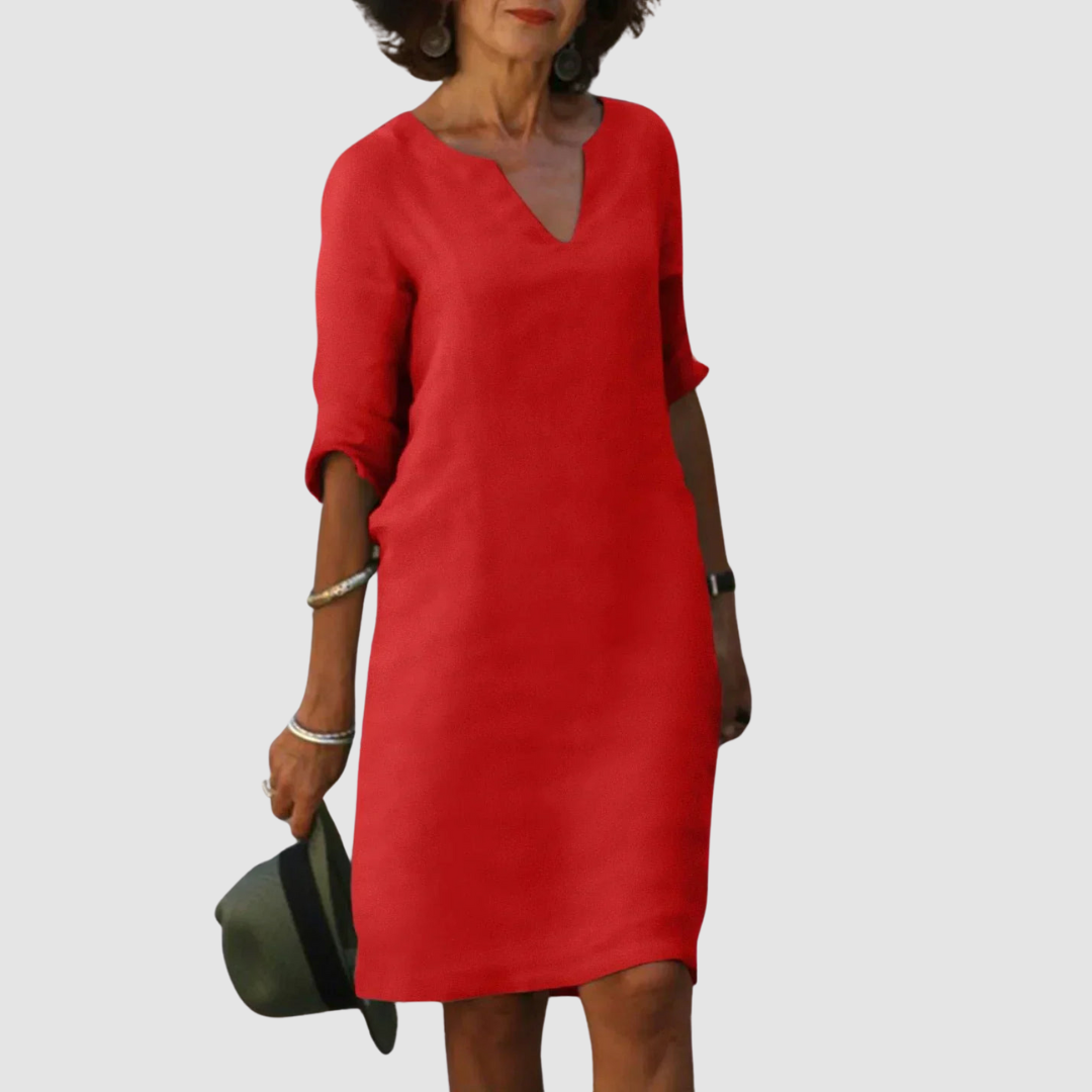 Molly Elegant V-Neck Dress