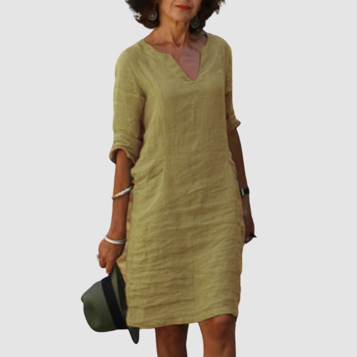 Molly Elegant V-Neck Dress