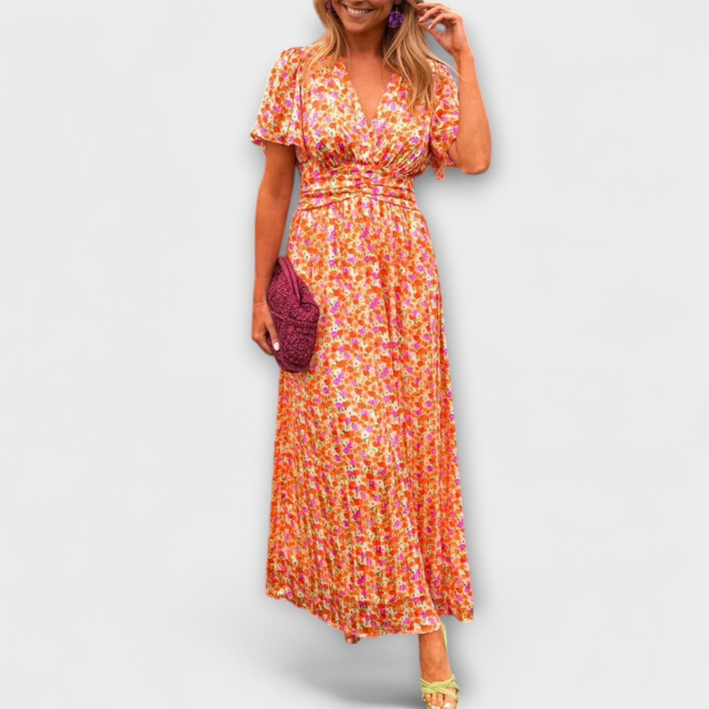 Elle Classic V-Neck Dress