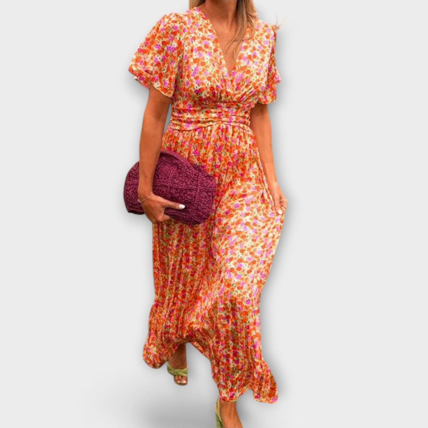 Elle Classic V-Neck Dress