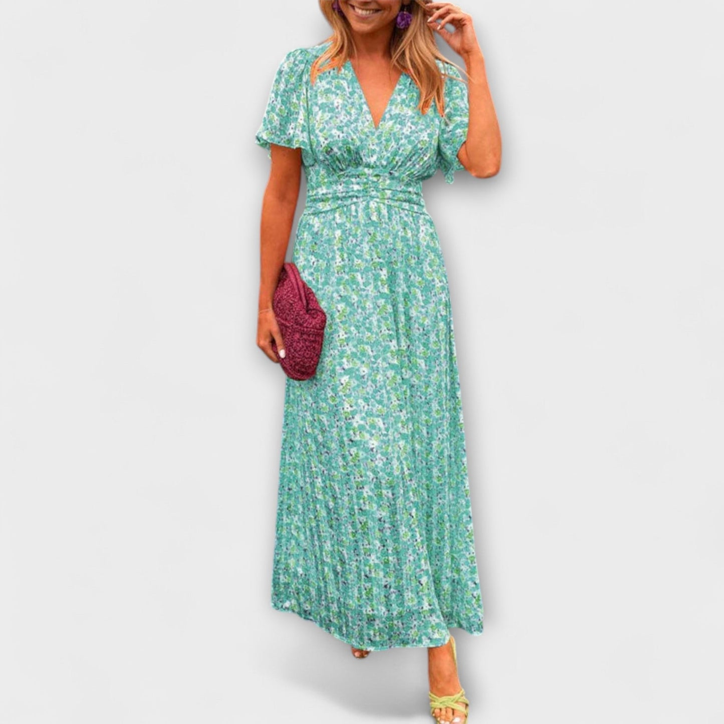 Elle Classic V-Neck Dress